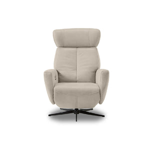 メンテ　電動パーソナルチェア　幅76cm #PLT111 プラチナグレー（プライムレザーテックス）