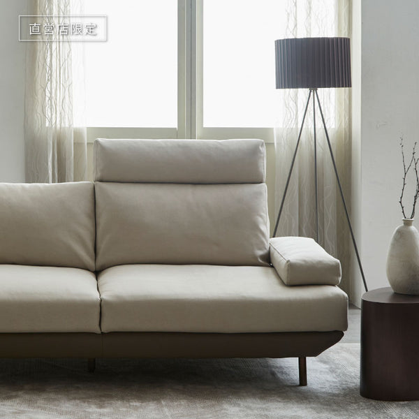 ※こちらは3P・カウチ対応サイズです。 #PLT111 プラチナグレー（プライムレザーテックス）