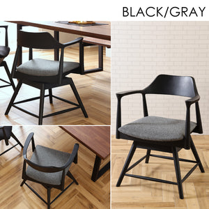 ロジャー ダイニングチェア 回転 #オーク色/合皮ブラック