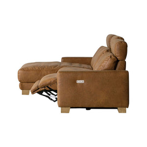 ハーデス ソファ 右カウチ オーカーブラウン（スーパーレザーテックス） #Default Title