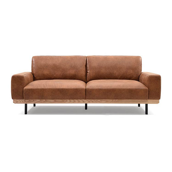 ボルケ 3人掛けソファ スーパーレザーテックス #オーカーブラウン