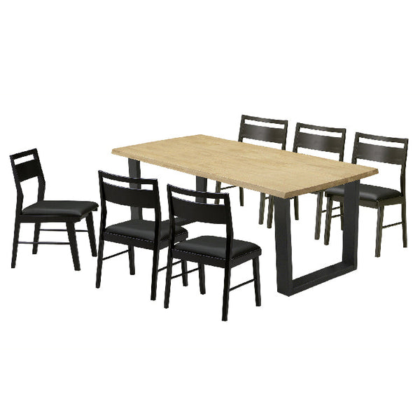 レイド ダイニング 7点セット ライト #ライトブラウン