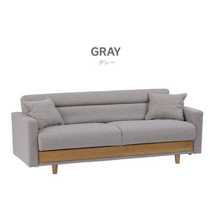 シーズ 3人掛けソファベッド #グレー