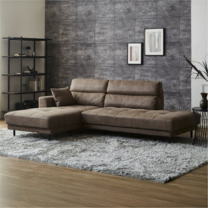 右カウチ/ PLT112ヨーロピアングレー #PLT112 ヨーロピアングレー（プライムレザーテックス） #左カウチ