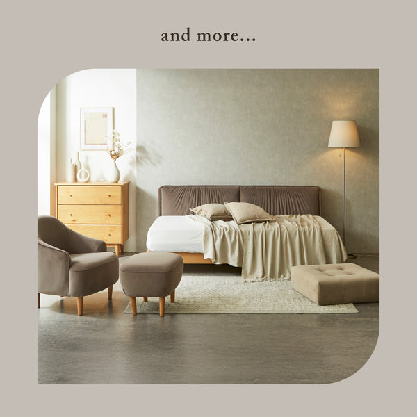 クッションの組み合わせ次第で、<br> ソファのような寛ぎまで叶えます。 #シングル #ベッドフレーム単体