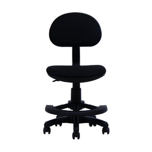 ココル④ 学習チェア 高さ調節可能 背もたれ調節可能 #ファブリック ブラック #キャスターロックあり