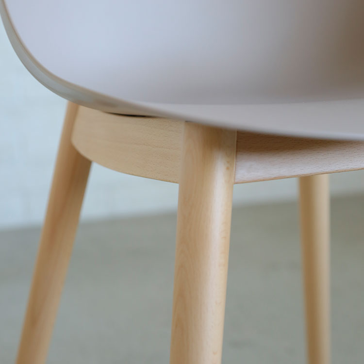 エッグ ダイニングチェア 木脚【2脚セット】 | 家具・インテリア通販