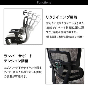 エルゴヒューマン SE オフィスチェア 高級 国内300台限定 専用メッシュ採用 特別仕様モデル #Default Title