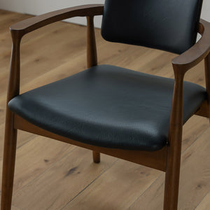 カストロ ダイニングチェア #ブラウン色/合皮ブラック