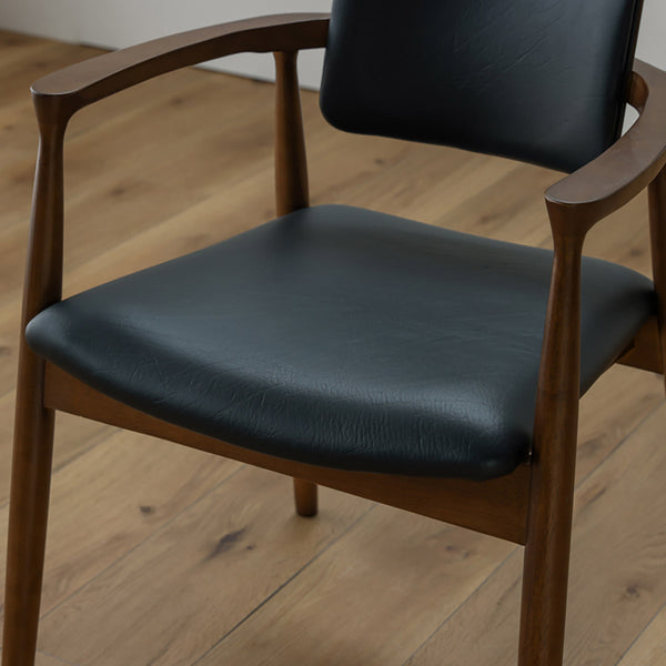 カストロ ダイニングチェア #ブラウン色/合皮ブラック