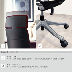 デルフィ オフィスチェア #ネイビーブルー #ハイバック