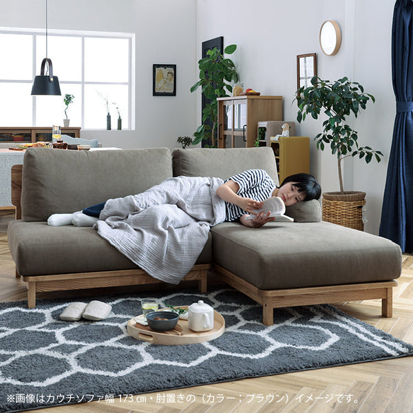 マナー④ 3人掛けソファ 幅200cm ファブリック #キャンバスアイボリー