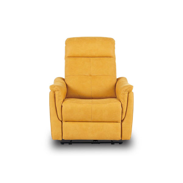 フーゴ　パーソナル電動ソファ　幅78cm #PLT101 ブルースター（プライムレザーテックス）