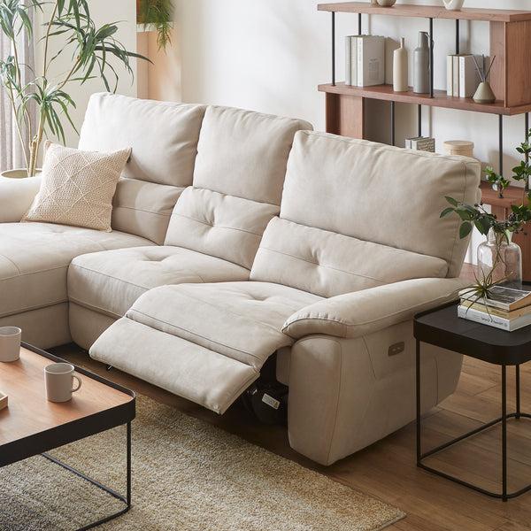 ドイツのOKIN社製の電動リクライニングモーターを採用。国際規格に加え、世界で最も厳しいとされるドイツの安全基準をクリアしています。 #PLT102 インディーブルー（プライムレザーテックス）