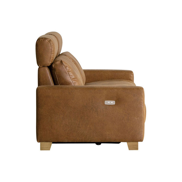 ハーデス ソファ 2.5人掛け #オーカーブラウン（スーパーレザーテックス）