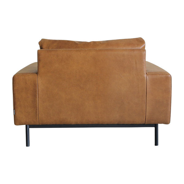 プルートソファ 1人掛け #オーカーブラウン（スーパーレザーテックス）