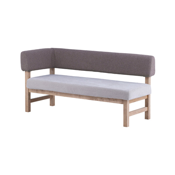 メレⅢ 2人掛け ソファ 片肘タイプ #モカブラウン×ミストホワイト #右肘