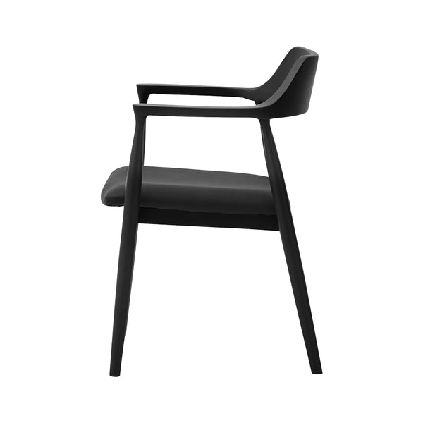 ロジャー ダイニングチェア G型 #ブラック色