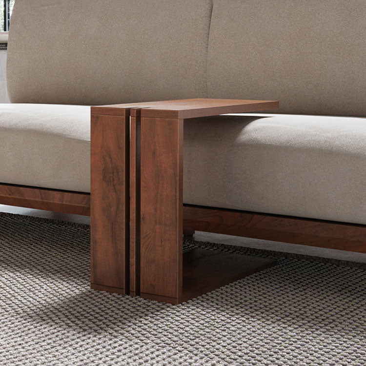 ウォールナットサイドテーブル 送料無料≪サイドテーブル≫【無垢ウォールナット/キューブ