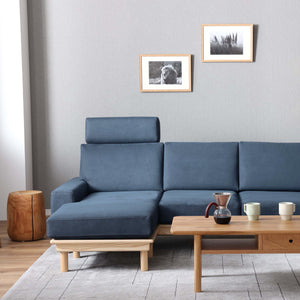 ソファに取り付けるだけでより快適にくつろげるヘッドレスト。 #PLT101 ブルースター（プライムレザーテックス）