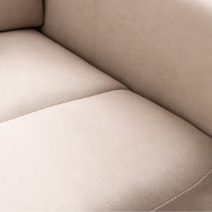 張地にはレザーテックスを使用。通気性がよくベタつきにくいので、年中快適にお使いいただけます。 #LT01 キャメル（レザーテックス アニリン）