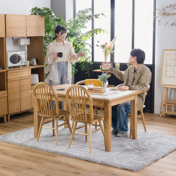 ※チェアはロメリア・マーガレットを使用しています。 #135cm #ナチュラル脚