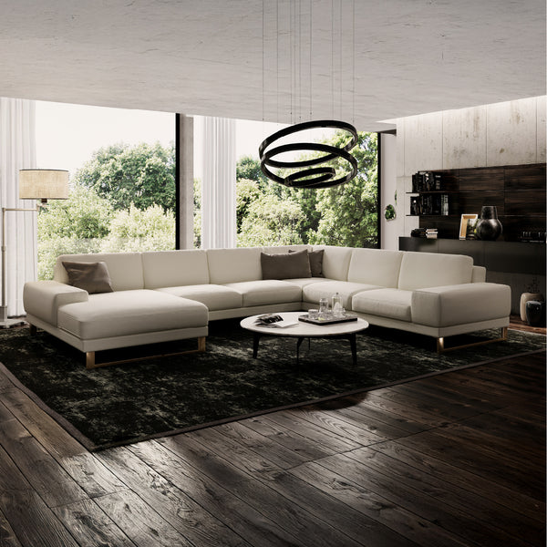 人気のラベンナソファが、更なる贅沢を追求してサイズアップ。 #SILT21 スノーホワイト（シルキーレザーテックス）