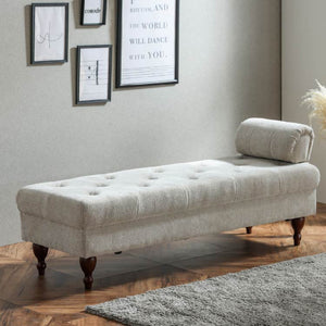 プール 2人掛けベンチ #ライトベージュ