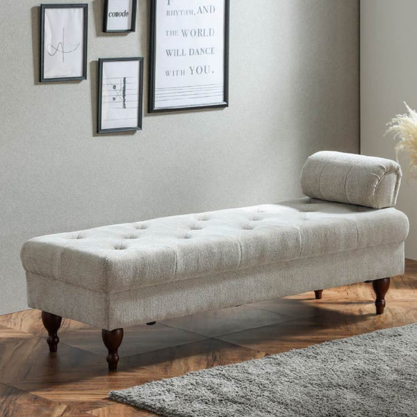 プール 2人掛けベンチ #ライトベージュ