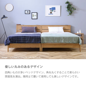 クレマ② ベッドフレーム #ナチュラル #シングル #スノコ