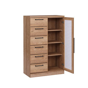 ファースト キャビネット #ウォールナット/ブラック #幅80cm