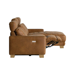 ハーデス ソファ 左カウチ オーカーブラウン（スーパーレザーテックス） #Default Title