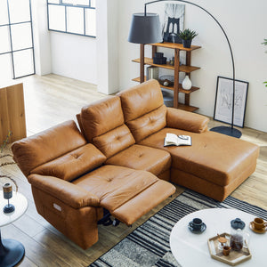 ※画像はカウチ242cm LT01 キャメルです。 #PLT102 インディーブルー（プライムレザーテックス）