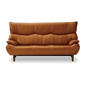 マリアン 3人掛けソファ 幅189cm 本革 合成皮革 #ライトブラウン