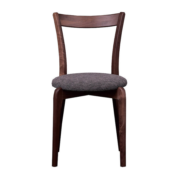 リンネ ダイニングチェア スタッキング可能 #ウォールナット #グレー