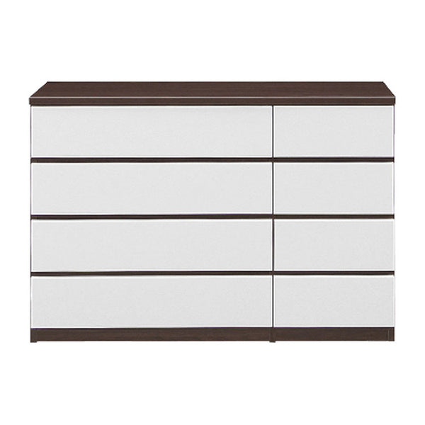 バンビⅡ チェスト 幅120㎝ #ホワイト×ブラウン