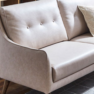 張地には、発色が美しいリラックスフォームオリジナル生地の「ユーロテック」を使用しています。 #FLT83 シェルピンク（ユーロテック）