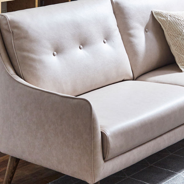 張地には、発色が美しいリラックスフォームオリジナル生地の「ユーロテック」を使用しています。 #FLT83 シェルピンク（ユーロテック）