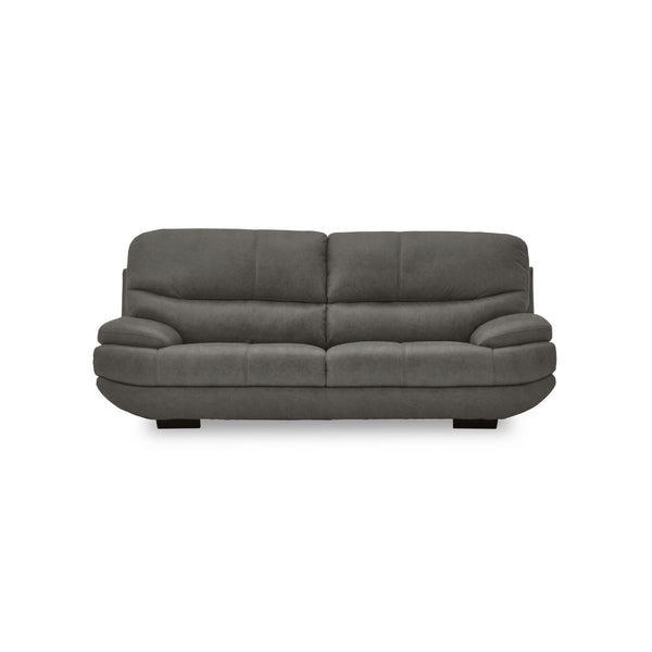 メーダ　3人掛けソファ　幅210cm #LT01 キャメル（レザーテックス アニリン）