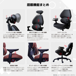 フランカー ゲーミングチェア #ブラック