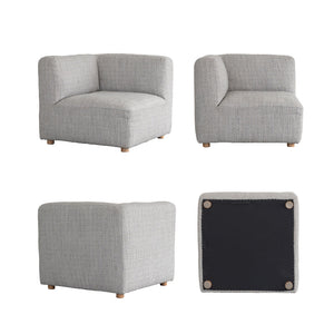 ピープル コーナー ソファ 幅83cm #フロストグレー