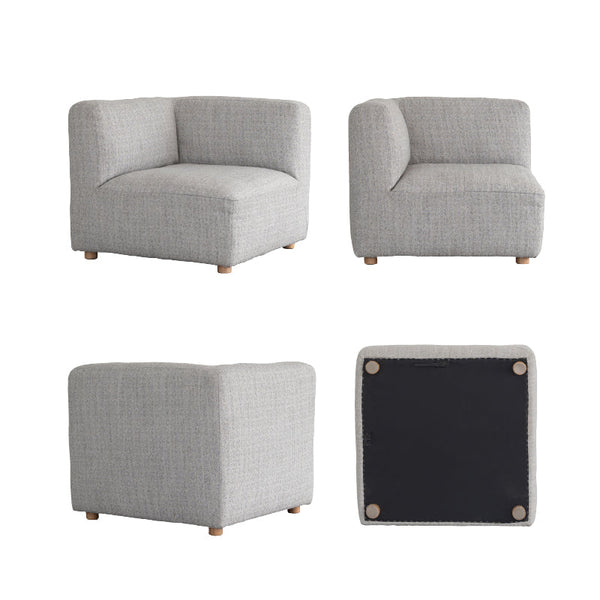 ピープル コーナー ソファ 幅83cm #フロストグレー