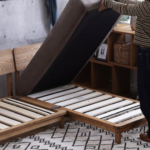 マナー④ 3人掛けソファ 幅200cm ファブリック #キャンバスアイボリー