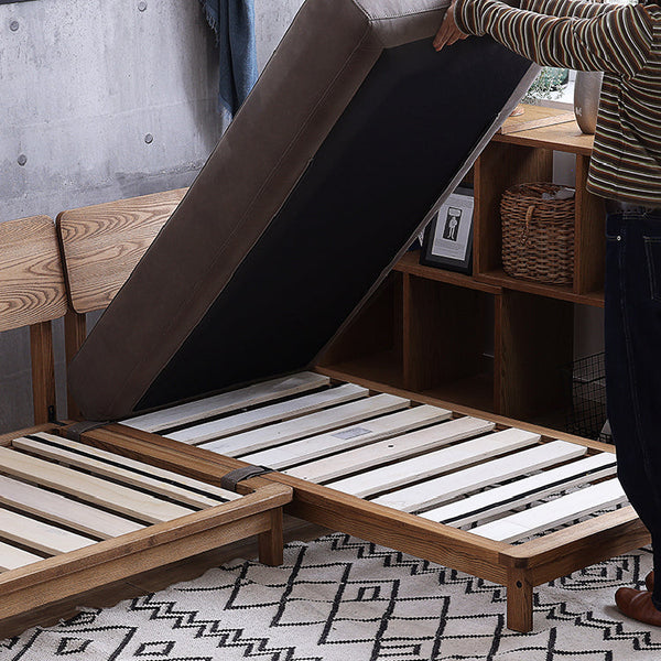 マナー④ 3人掛けソファ 幅200cm ファブリック #キャンバスアイボリー