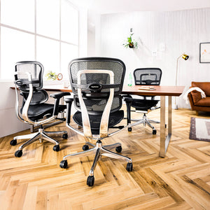 【数量限定】 エルゴヒューマン プロⅡ ロータイプ #レッド×ブラック #ウレタンキャスター