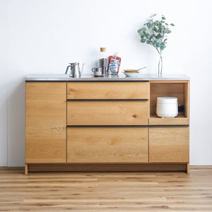 オウルⅢ カウンター スライド棚 #ウォールナット #幅100㎝