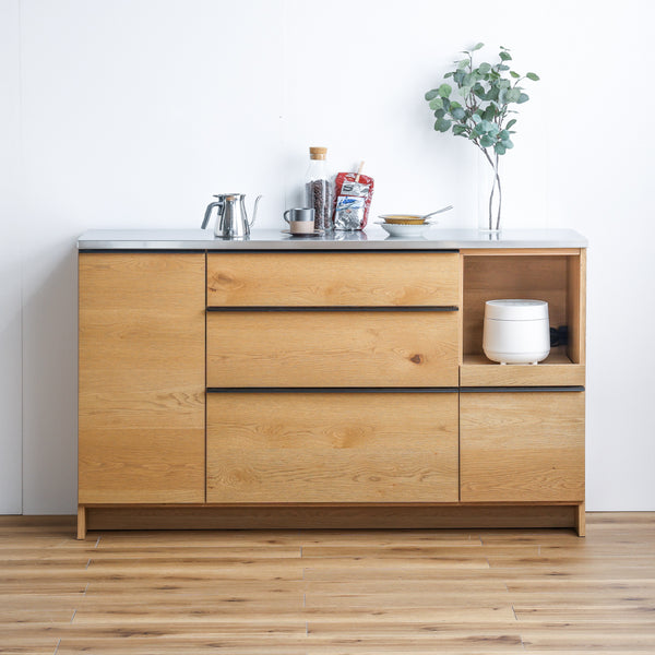 オウルⅢ カウンター スライド棚 #ウォールナット #幅100㎝