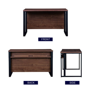 シトクⅡ デスク 幅120cm スチール脚 #ウォールナット