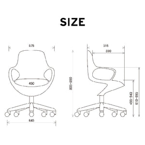 ポゴ オフィスチェア #レッド×ディープレッド