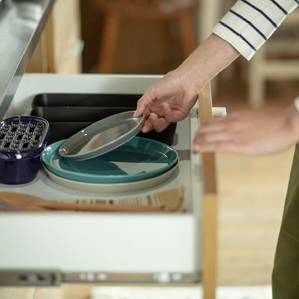 リンツⅡ オープンダイニングボード #ブラウン #ハンドル：ブラック #幅60cm